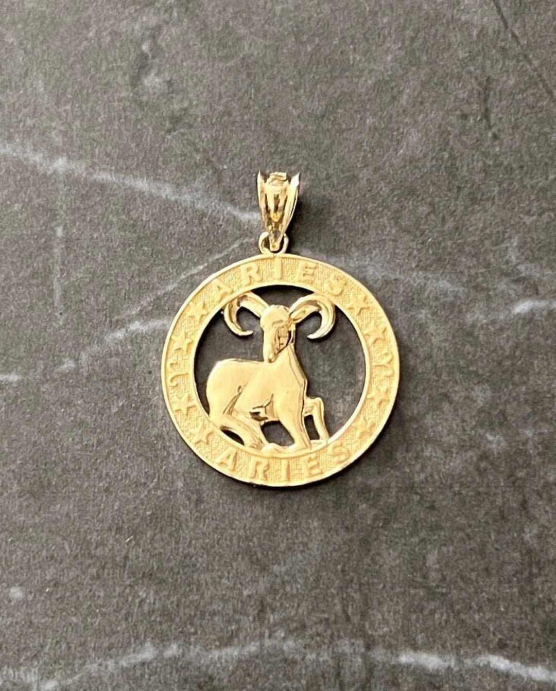 10K Aries Pendant