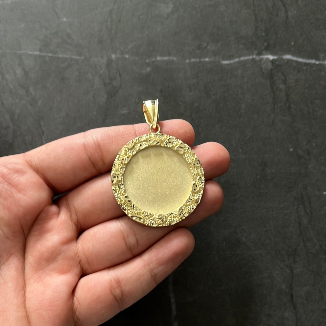 10k nugget pendant