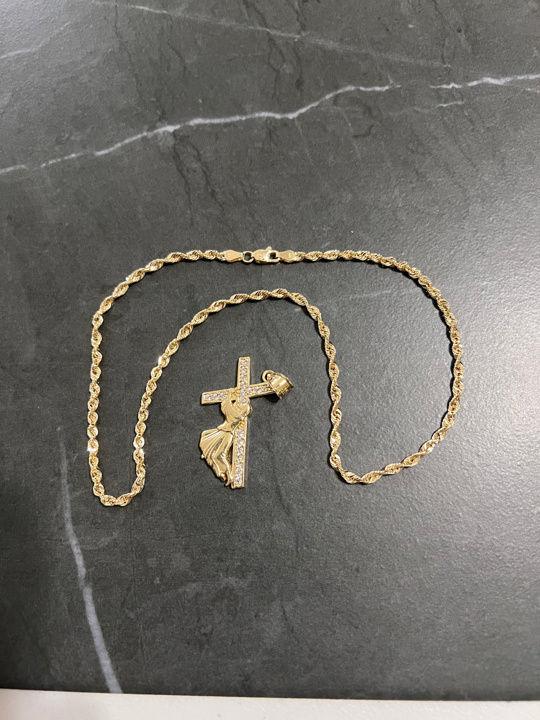 10K Jesus Cross and Rope