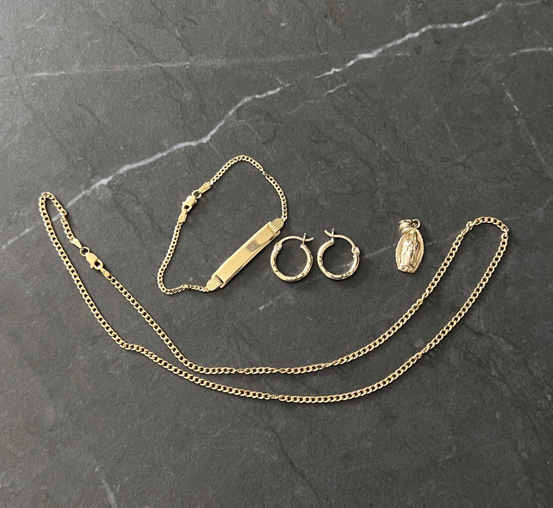 Payment 1- ID bracelet, earring, pendant, and chain