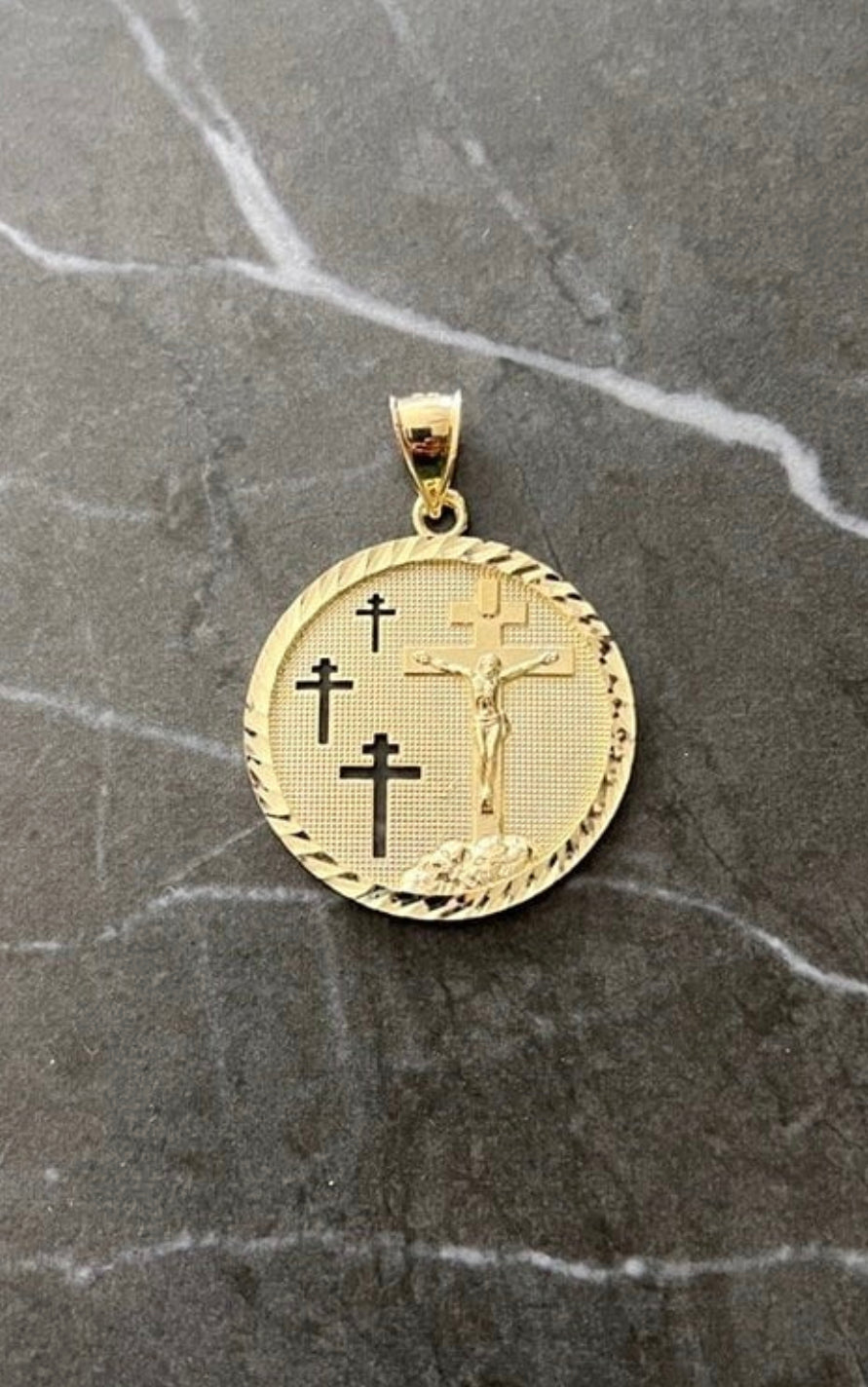 Cross medallion