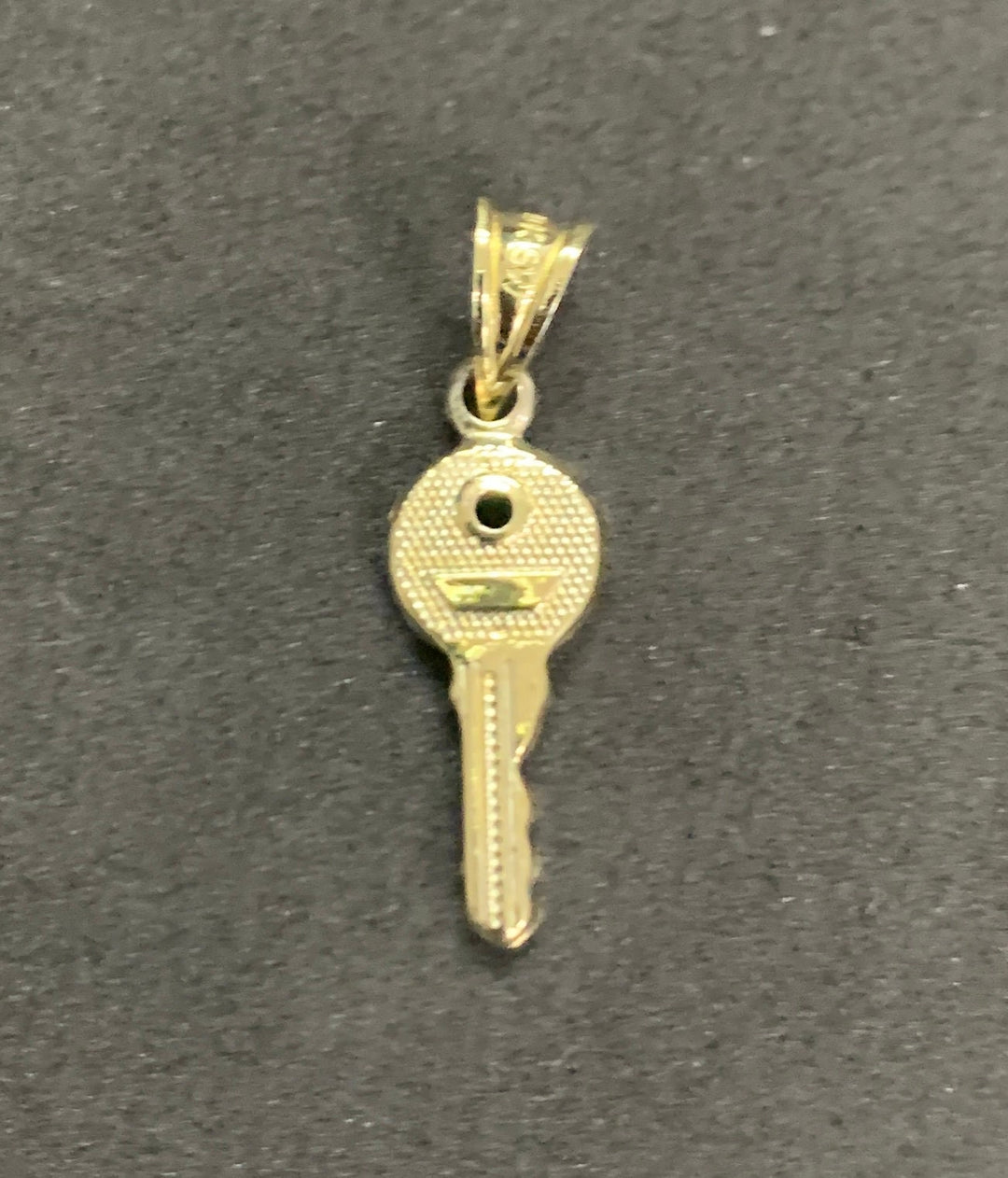 10K Yellow Gold .925 Sterling Silver Key Charm/Pendant